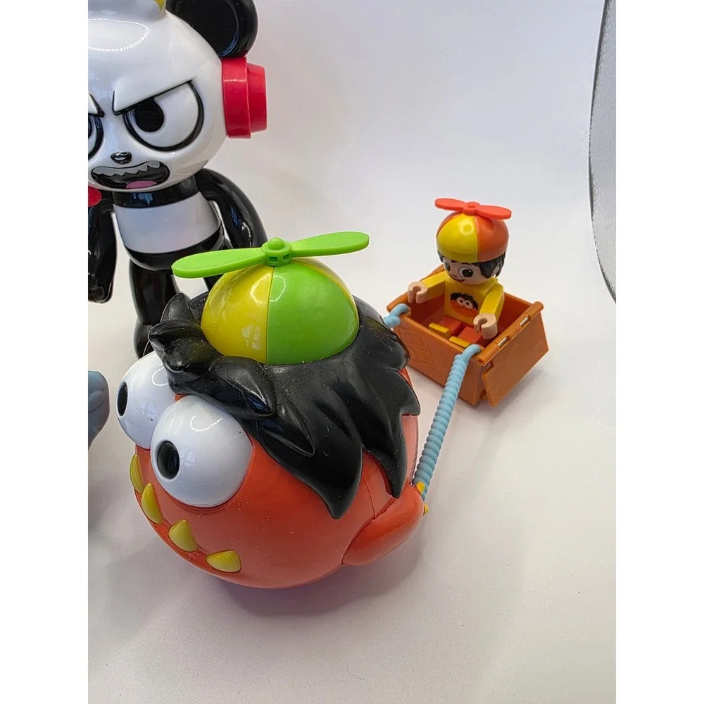 Ryan's World Toys - Ryan Panda Gus Moe - Figures Vehicles Pretend Play Lot / SS